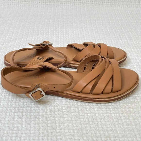 Girls Zara Soft Leather Sandals Size 30 - Picture 3 of 10